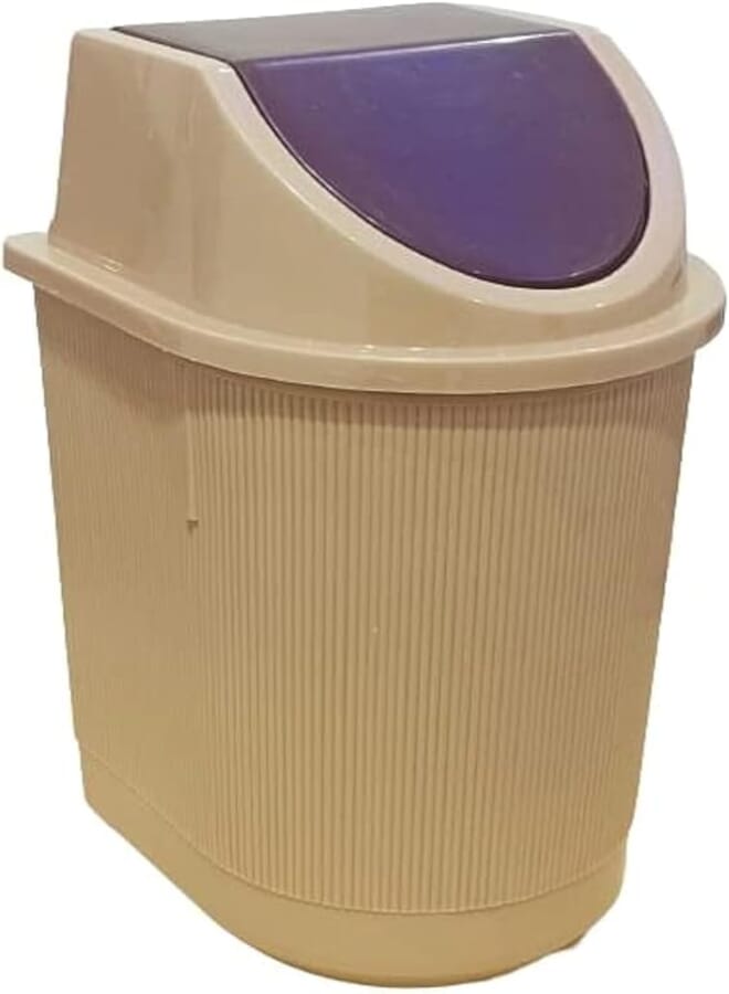 Waste Bin with Lid - Assorted Colors